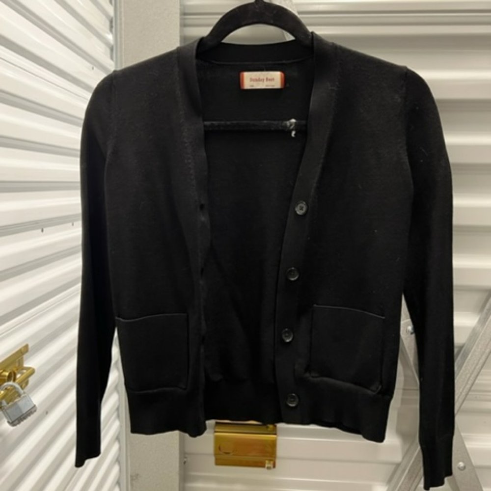 Sunday Best (Aritzia) Black Fitted Cardigan